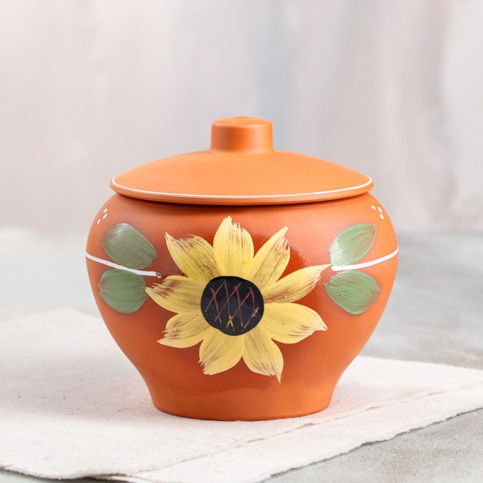 Горшочек для запекания "Подсолнух", художественная роспись, 0.5 л
Горшочек для запекания "Подсолнух", художественная роспись, 0.5 л