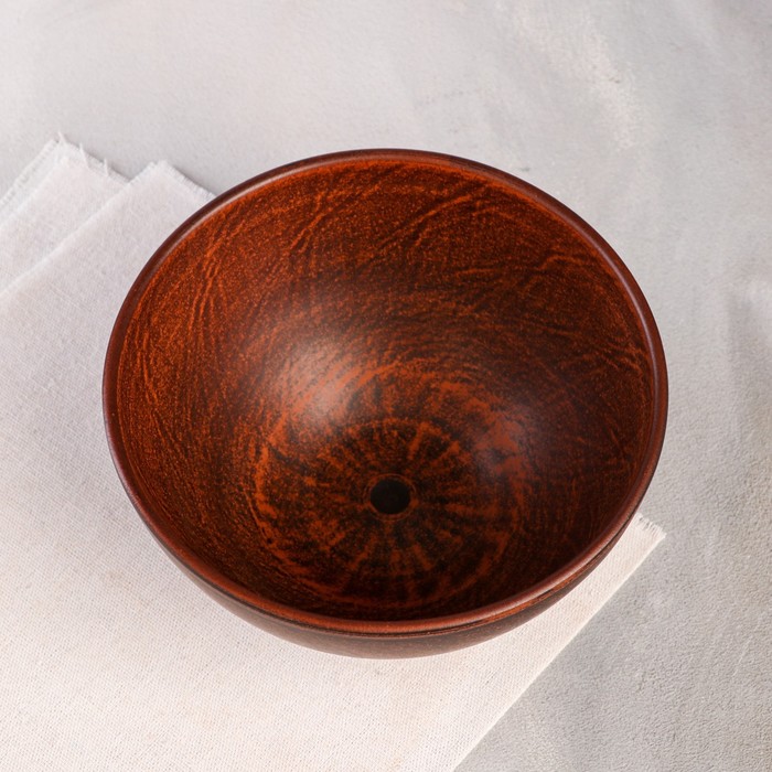 Салатник "Дымлёный", гладкая, красная глина, 1 л 
Салатник "Дымлёный", гладкая, красная глина, 1 л