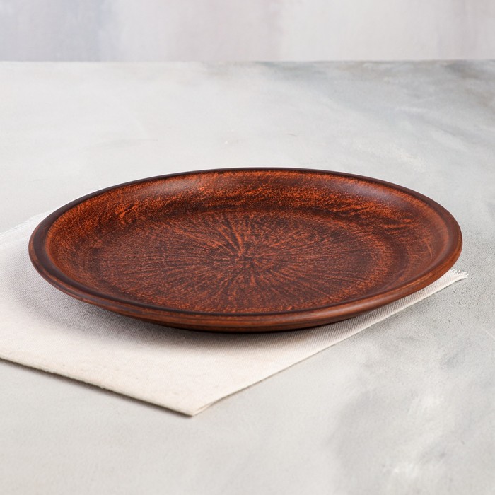 Тарелка "Дымленая", плоская, гладкая, красная глина, 23 см
Тарелка "Дымленая", плоская, гладкая, красная глина, 23 см