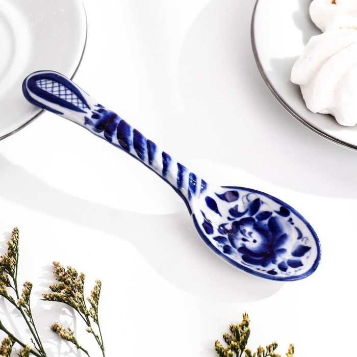фото Ложка, большая, гжель