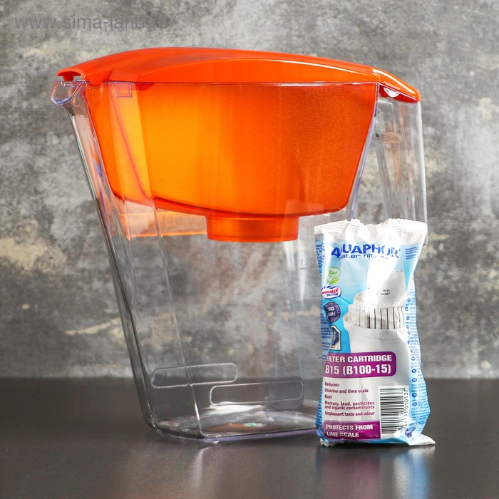 Фильтр-кувшин «Аквафор-Лайн», 2,8 л, цвет оранжевый 
Фильтр-кувшин «Аквафор-Лайн», 2,8 л, цвет оранжевый