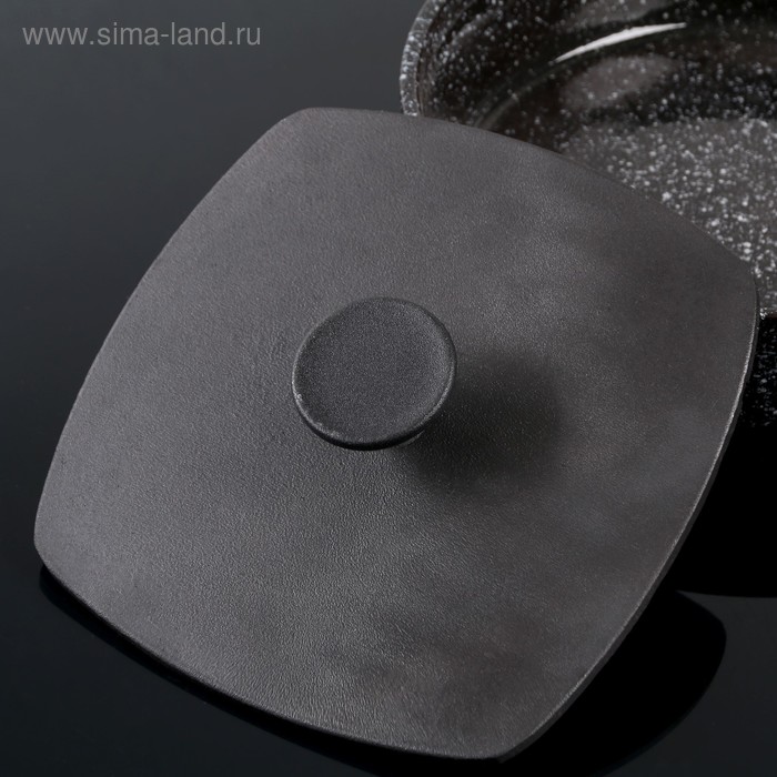 Крышка-пресс чугунная, 21×21 см, квадратная, с ручкой
Крышка-пресс чугунная, 21×21 см, квадратная, с ручкой