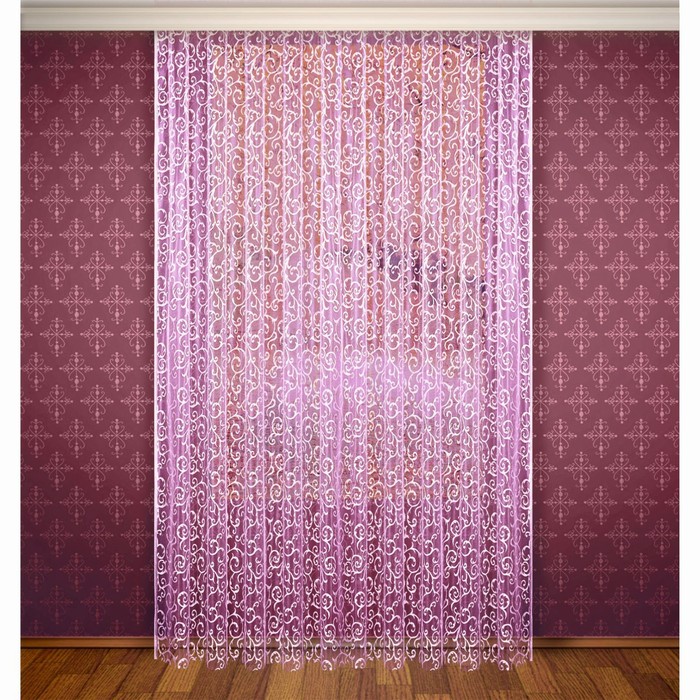 Штора, ширина 300 см, высота 280 см, с шторной лентой, цвет фиолетово-розовый
Штора, ширина 300 см, высота 280 см, с шторной лентой, цвет фиолетово-розовый