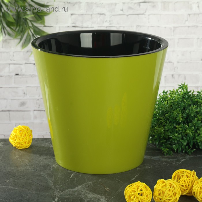 Кашпо для цветов со вставкой «Фиджи», 1,6 л, цвет салатовый
Кашпо для цветов со вставкой «Фиджи», 1,6 л, цвет салатовый