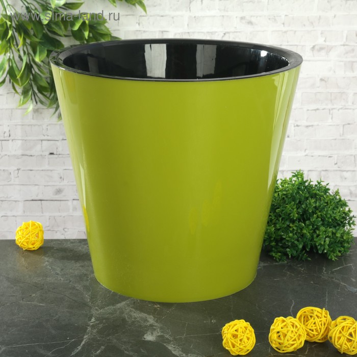 Кашпо для цветов со вставкой «Фиджи», 5 л, цвет салатовый
Кашпо для цветов со вставкой «Фиджи», 5 л, цвет салатовый