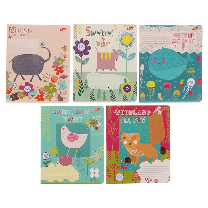 Тетрадь 18 листов в клетку «Мультяшки (животные)», обложка мелованный картон, ВД-лак, МИКС
Тетрадь 18 листов в клетку «Мультяшки (животные)», обложка мелованный картон, ВД-лак, МИКС