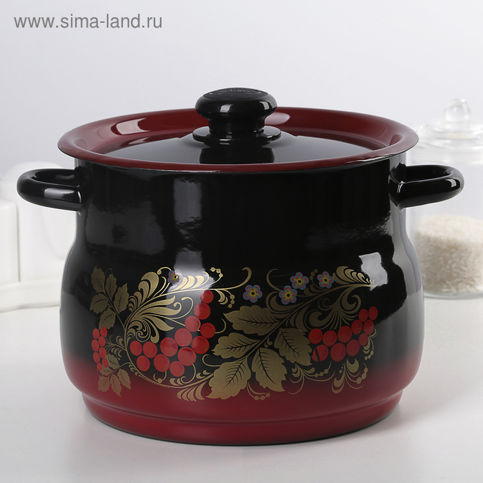 Кастрюля сферическая, 5,5 л, цвет красно-чёрный
Кастрюля сферическая, 5,5 л, цвет красно-чёрный