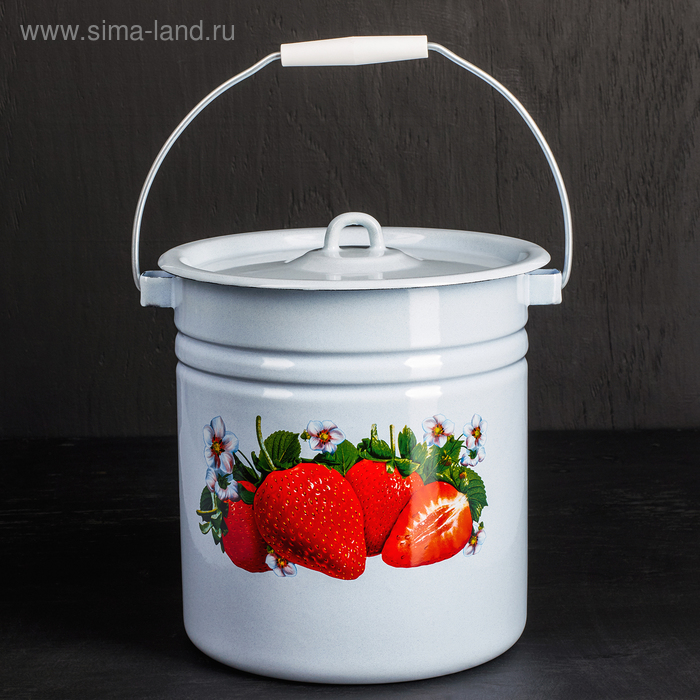 Ведро цельнотянутое, 12 л, с крышкой, декор МИКС
Ведро цельнотянутое, 12 л, с крышкой, декор МИКС