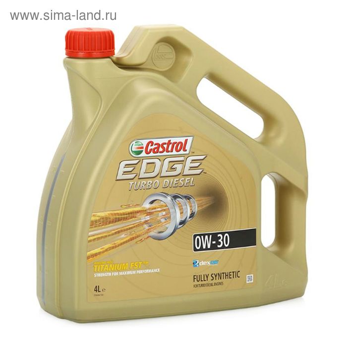 Масло моторное Castrol EDGE Titanium Turbo Diesel 0W-30, 4 л
Масло моторное Castrol EDGE Titanium Turbo Diesel 0W-30, 4 л