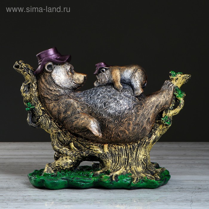 Статуэтка "Медведь с медвежонком", цветная, гипс, 31х12х24 см
Статуэтка "Медведь с медвежонком", цветная, гипс, 31х12х24 см