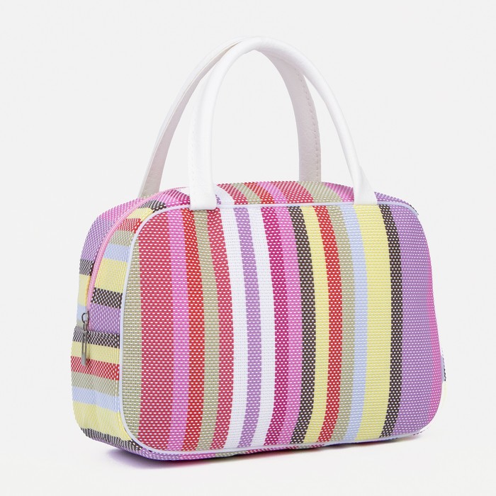 фото Косметичка на молнии, цвет розовый/сиреневый