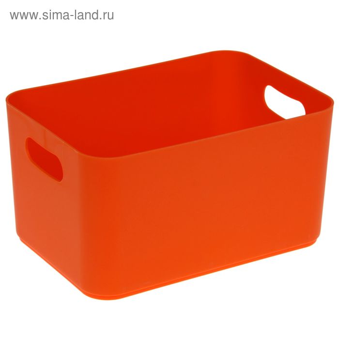 фото Корзина для хранения joy, 2,3 л, 23×16×12 см, цвет оранжевый berossi