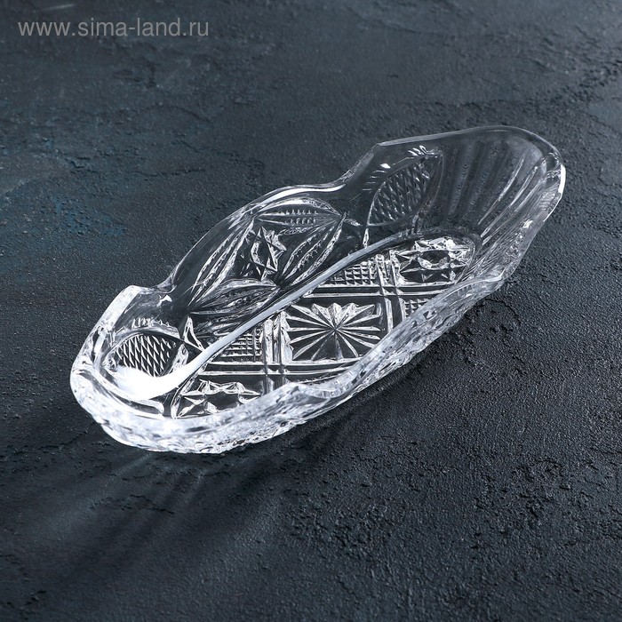 Рыбница хрустальная 27,5×10,5 см
Рыбница хрустальная 27,5×10,5 см