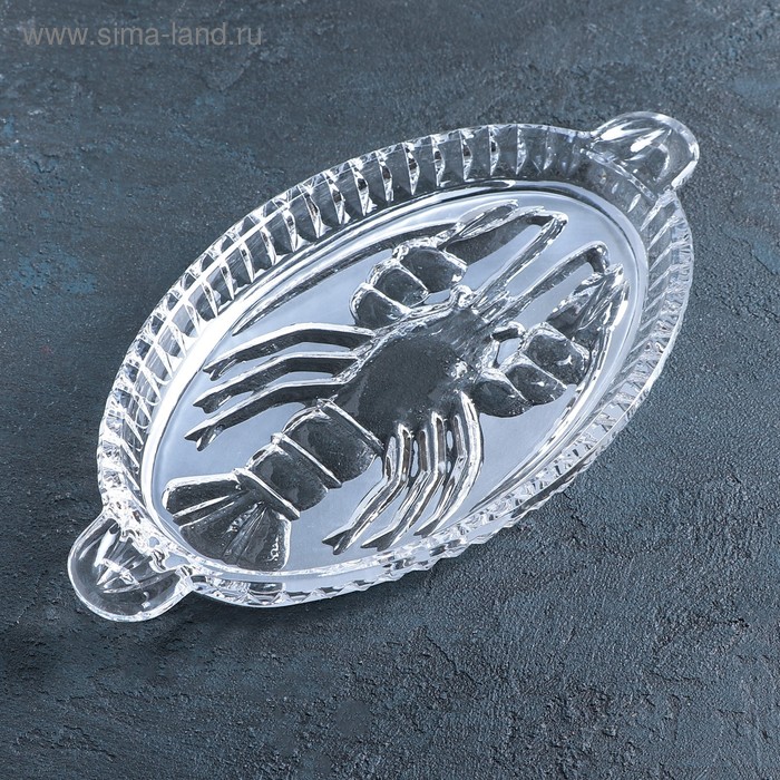 Селёдочница хрустальная, 29×13,2×3 см 
Селёдочница хрустальная, 29×13,2×3 см