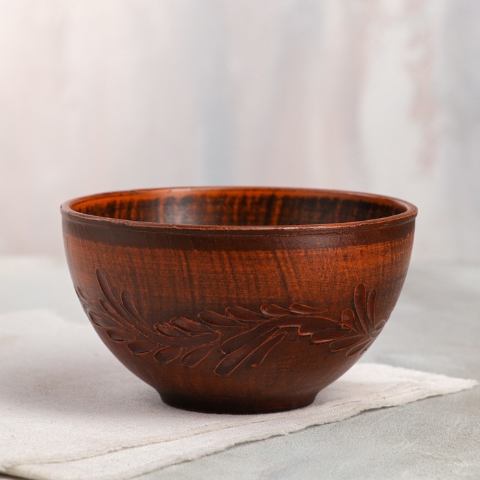 Пиала "Резной узор", красная глина, 0.55 л
Пиала "Резной узор", красная глина, 0.55 л