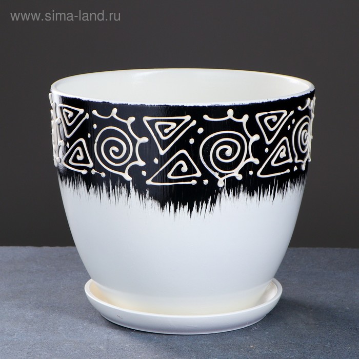 Горшок цветочный "Этно" (белый) №6 Высокий овал 8,5л
Горшок цветочный "Этно" (белый) №6 Высокий овал 8,5л