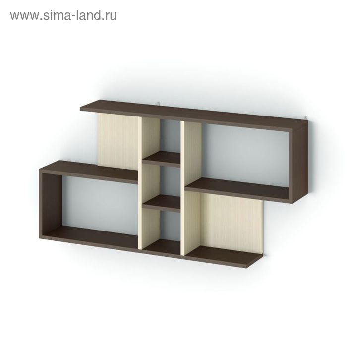 Полка Д-15 1166х205х604 венге/дуб млечный 
Полка Д-15 1166х205х604 венге/дуб млечный