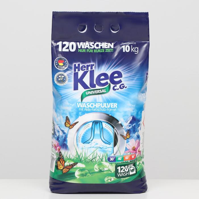 Стиральный порошок Herr Klee C.G. Universal, универсальный, 10 кг
Стиральный порошок Herr Klee C.G. Universal, универсальный, 10 кг