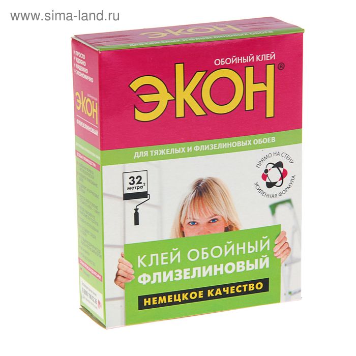 Клей обойный "Экон", флизелиновый, 200 г
Клей обойный "Экон", флизелиновый, 200 г