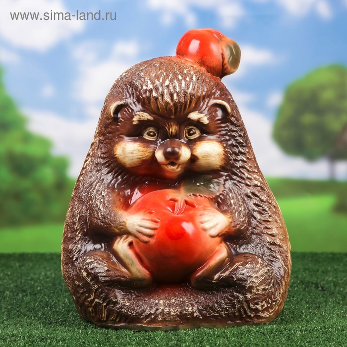 Садовая фигура "Ёж с яблоками", под шамот, 41 см, микс 
Садовая фигура "Ёж с яблоками", под шамот, 41 см, микс