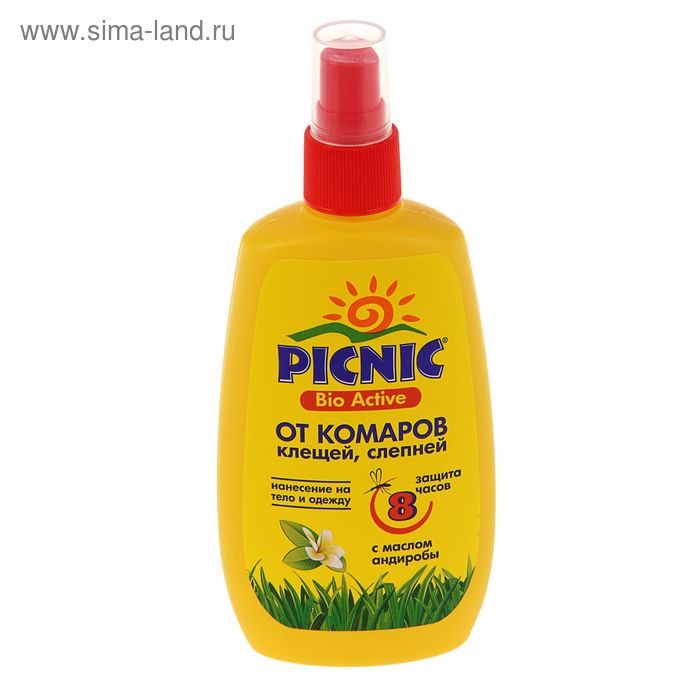 Спрей репеллентный от комаров "Picnic Bio Active", с маслом андиробы, 120 мл
Спрей репеллентный от комаров "Picnic Bio Active", с маслом андиробы, 120 мл