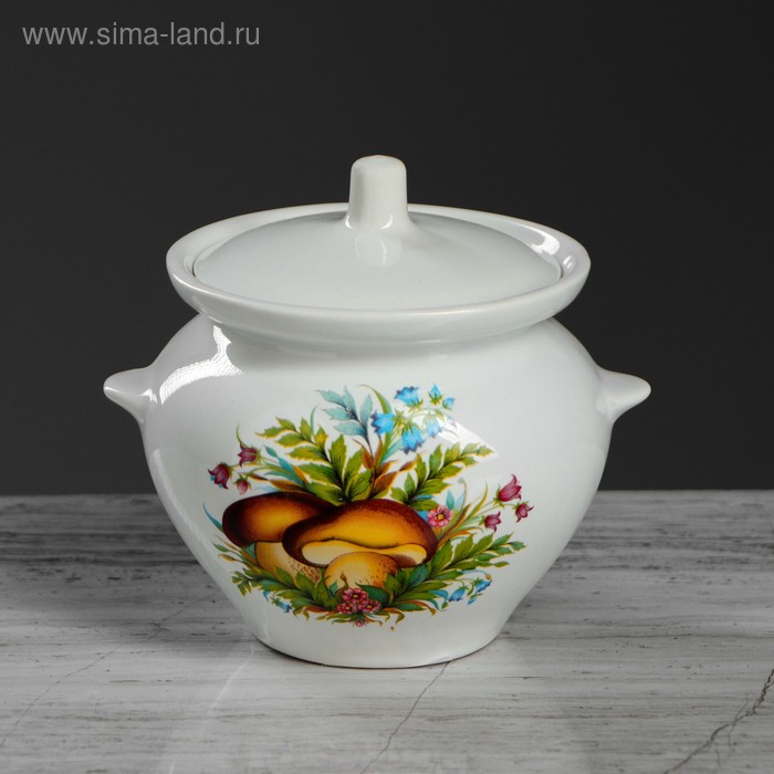 Горшочек для запекания белый с деколью, 0,45 л
Горшочек для запекания белый с деколью, 0,45 л