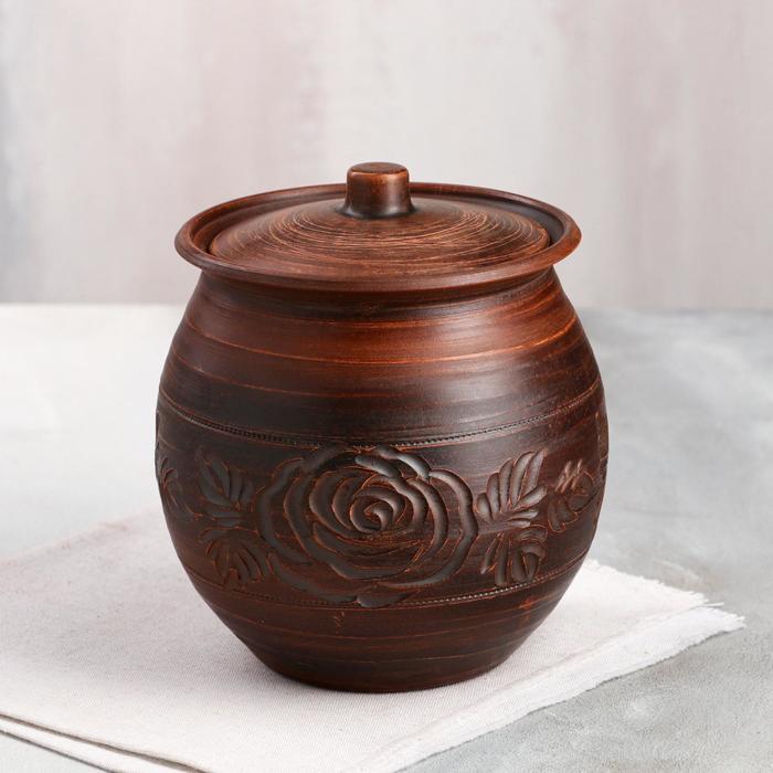 Горшок духовой с крышкой "Малыш", декор, красная глина, 2 л, ручная работа
Горшок духовой с крышкой "Малыш", декор, красная глина, 2 л, ручная работа