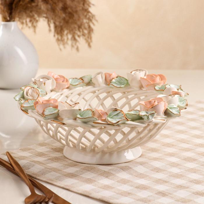 Конфетница "Солнышко", белая, цветная лепка, плетение, авторская работа
Конфетница "Солнышко", белая, цветная лепка, плетение, авторская работа