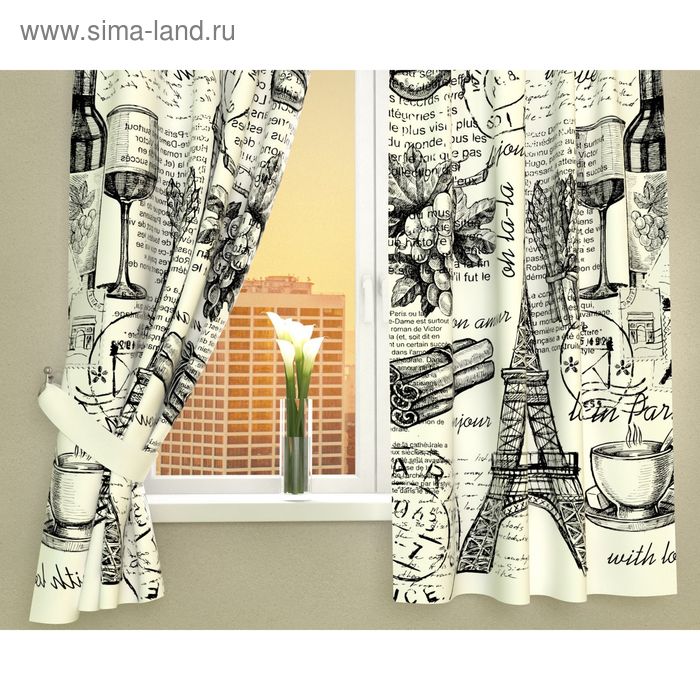 Фотошторы кухонные "Вырезка из журнала", 145 х 180 см, 2 шт., габардин, п/э
Фотошторы кухонные "Вырезка из журнала", 145 х 180 см, 2 шт., габардин, п/э