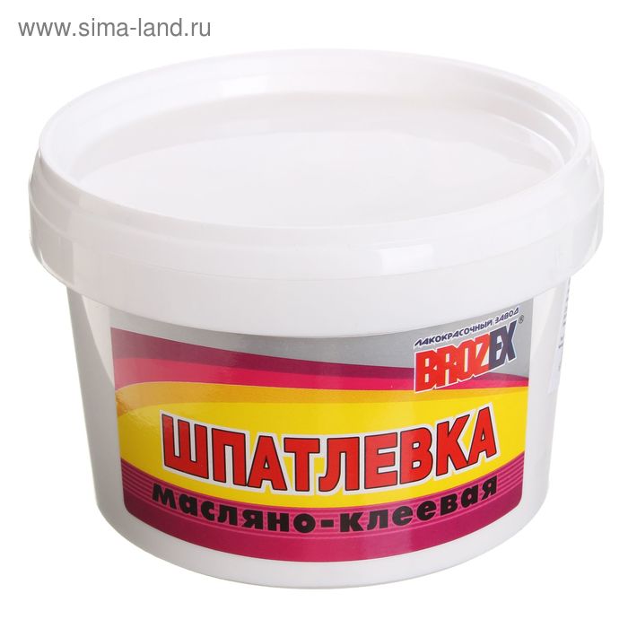 Шпатлёвка масляно-клеевая Brozex, 0,9 кг
Шпатлёвка масляно-клеевая Brozex, 0,9 кг