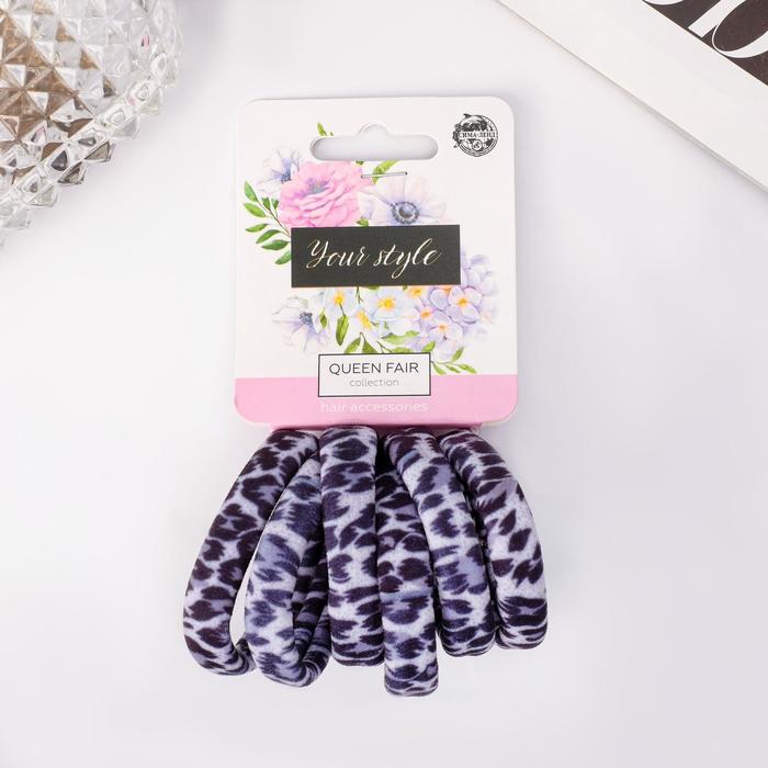 Резинка для волос "Пятнистый орнамент" (набор 6 шт) леопард
Резинка для волос "Пятнистый орнамент" (набор 6 шт) леопард