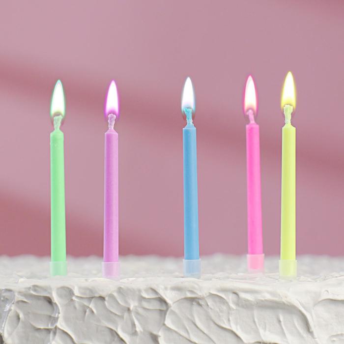 Свечи в торт "Цветное пламя", набор 5 штук
Свечи в торт "Цветное пламя", набор 5 штук