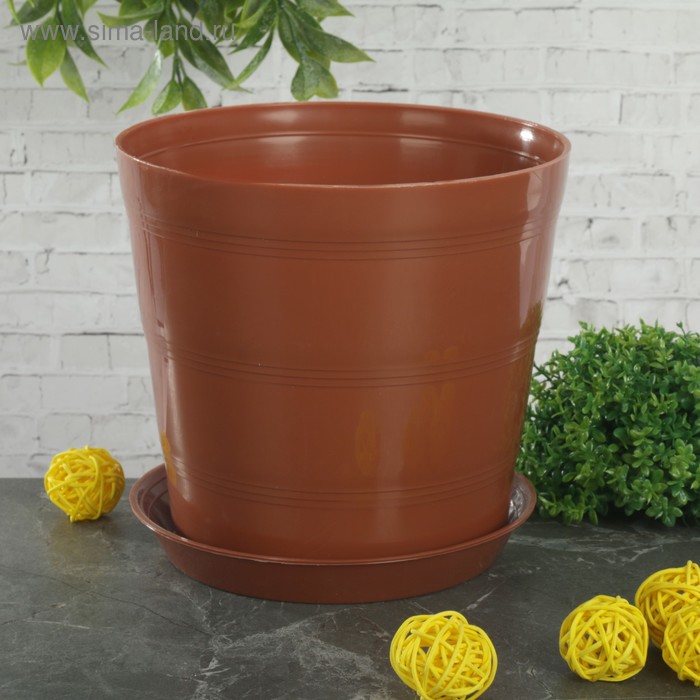 Кашпо с поддоном «Классик», 2 л, цвет терракотовый
Кашпо с поддоном «Классик», 2 л, цвет терракотовый