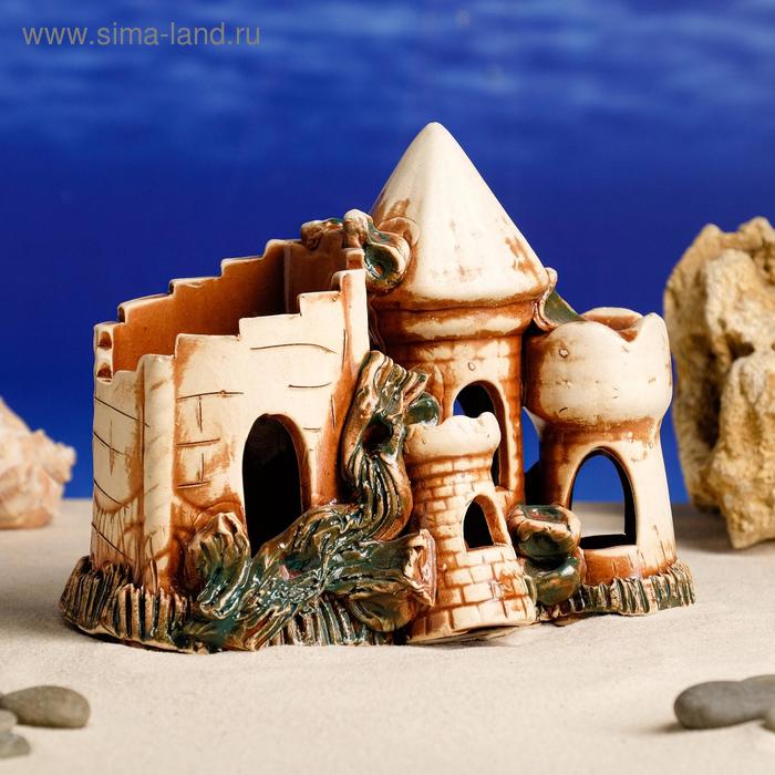 Декорация для аквариума "Домик со стеной", 10х16х17 см
Декорация для аквариума "Домик со стеной", 10х16х17 см