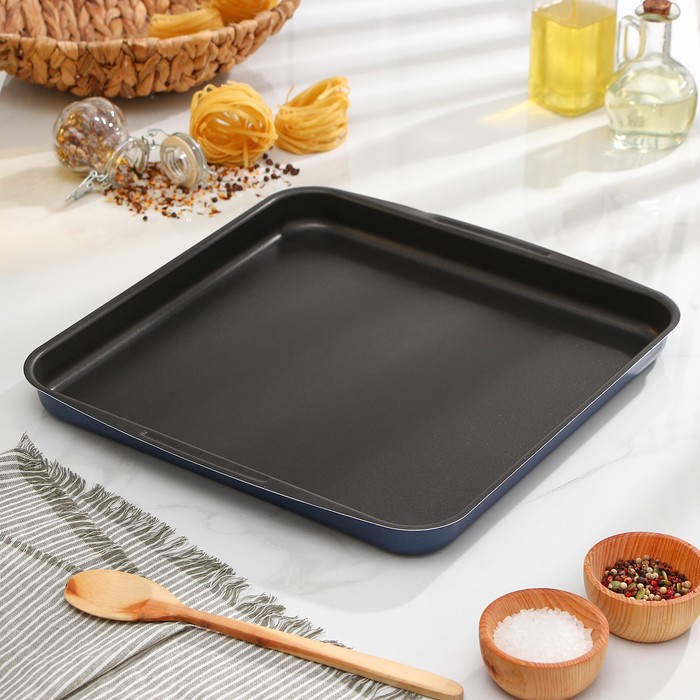 Противень «Эконика», 35×37 см, антипригарное покрытие, цвет синий
Противень «Эконика», 35×37 см, антипригарное покрытие, цвет синий