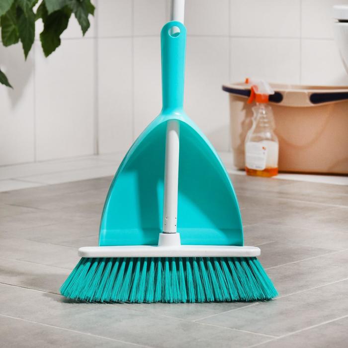 Комплект 3 в 1 Elite Venecia: швабра, черенок 120 см, совок, цвет бирюзовый
Комплект 3 в 1 Elite Venecia: швабра, черенок 120 см, совок, цвет бирюзовый