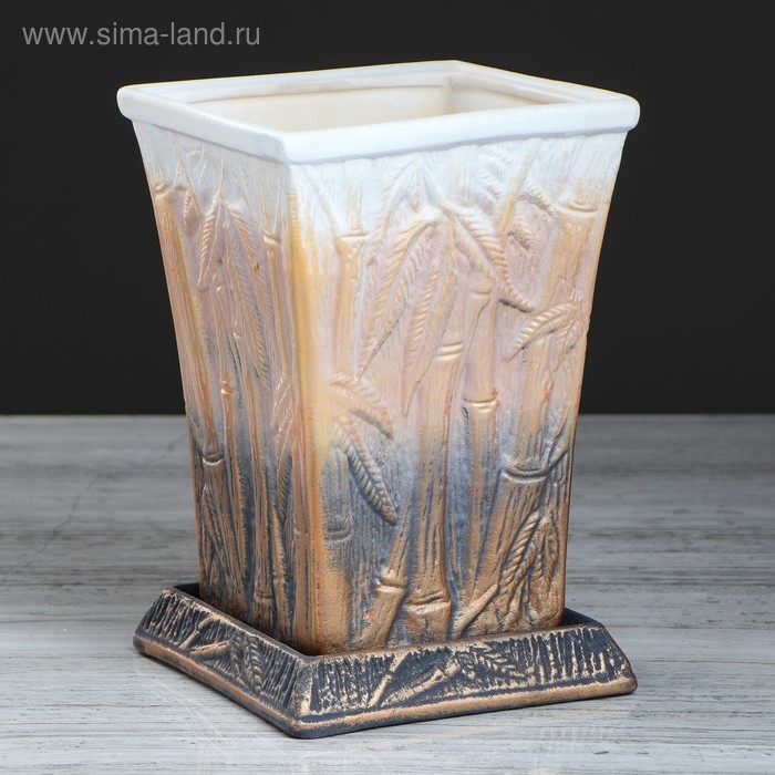 Горшок для цветов "Бамбук", акрил, керамика, 2 л
Горшок для цветов "Бамбук", акрил, керамика, 2 л