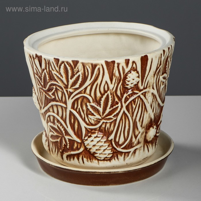 Горшок для цветов "Хмель", под шамот, керамика, 3 л
Горшок для цветов "Хмель", под шамот, керамика, 3 л