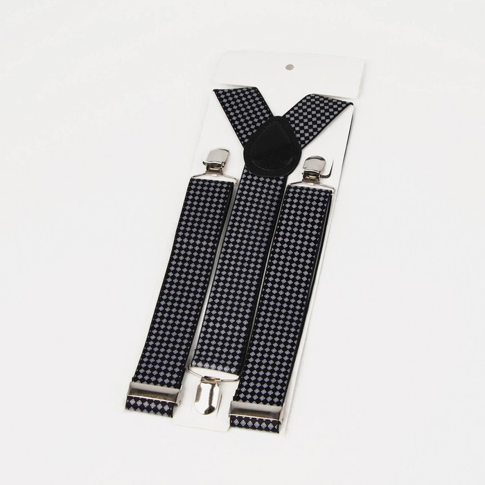 Подтяжки взрослые, ширина - 3,5 см, цвет чёрный/белый
Подтяжки взрослые, ширина - 3,5 см, цвет чёрный/белый