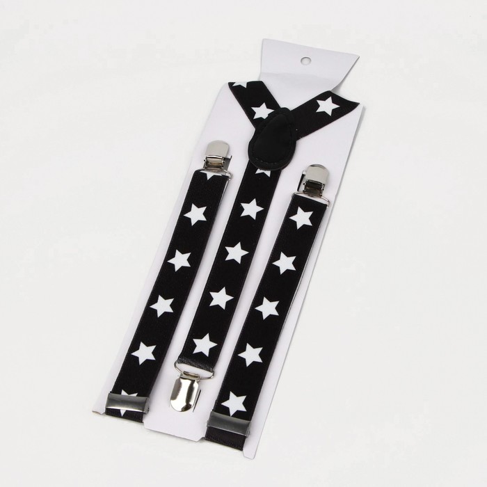 Подтяжки взрослые, ширина 2,5 см, цвет чёрный
Подтяжки взрослые, ширина 2,5 см, цвет чёрный