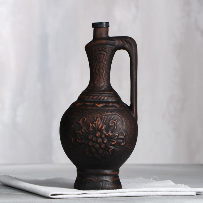 Винная бутылка "Букет", декор, красная глина, 1 л
Винная бутылка "Букет", декор, красная глина, 1 л