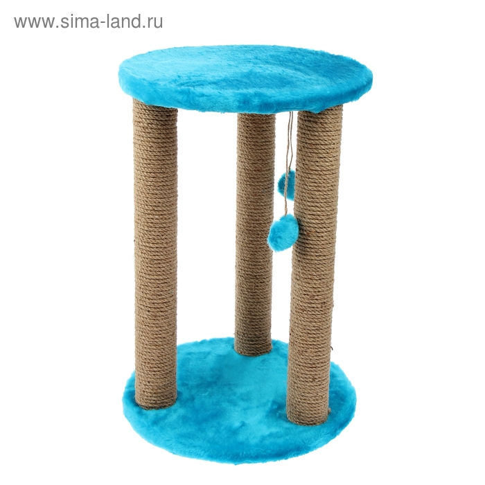 Когтеточка с тремя столбиками и полкой, 40 х 40 х 60 см микс цветов
Когтеточка с тремя столбиками и полкой, 40 х 40 х 60 см микс цветов