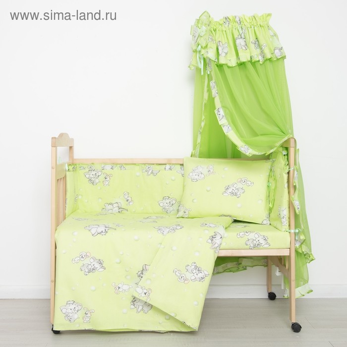 Комплект в кроватку "Слонята" (5 предметов), цвет зелёный (арт. 51/1)
Комплект в кроватку "Слонята" (5 предметов), цвет зелёный (арт. 51/1)