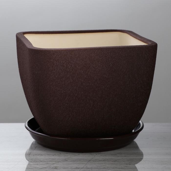 Горшок для цветов "Ноктюрн", шёлк, шоколадный цвет, керамика, 4.8 л
Горшок для цветов "Ноктюрн", шёлк, шоколадный цвет, керамика, 4.8 л