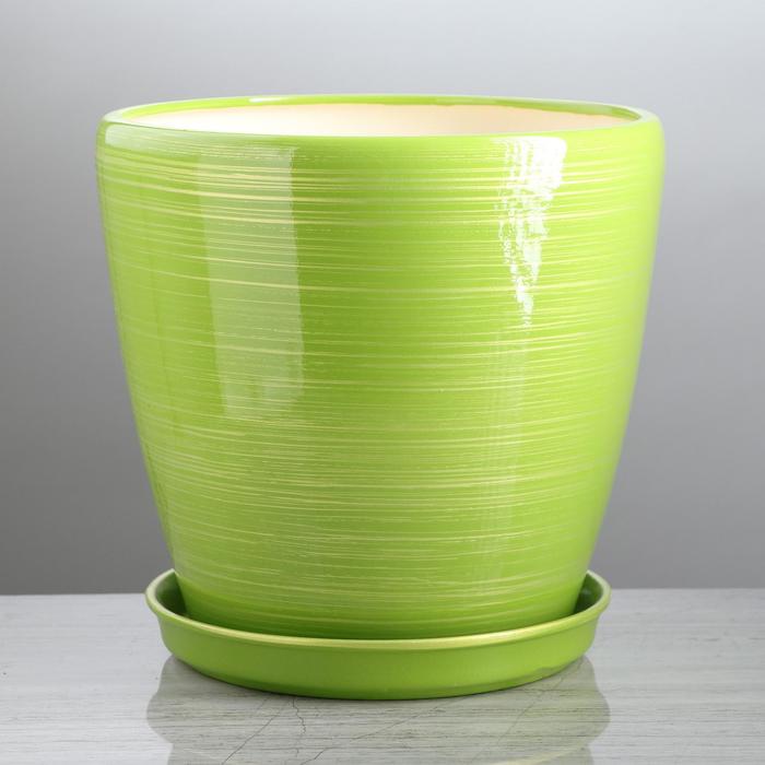 Горшок для цветов "Грация" глянец, салатово-золотой, 10 л
Горшок для цветов "Грация" глянец, салатово-золотой, 10 л