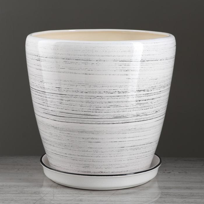 Горшок для цветов "Грация" глянец, чёрно-белый, 10 л
Горшок для цветов "Грация" глянец, чёрно-белый, 10 л