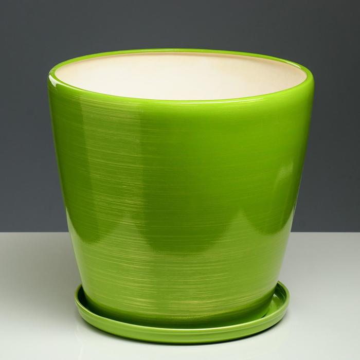 Горшок для цветов "Грация", глянец, салатово-золотой, керамика, 30 л
Горшок для цветов "Грация", глянец, салатово-золотой, керамика, 30 л