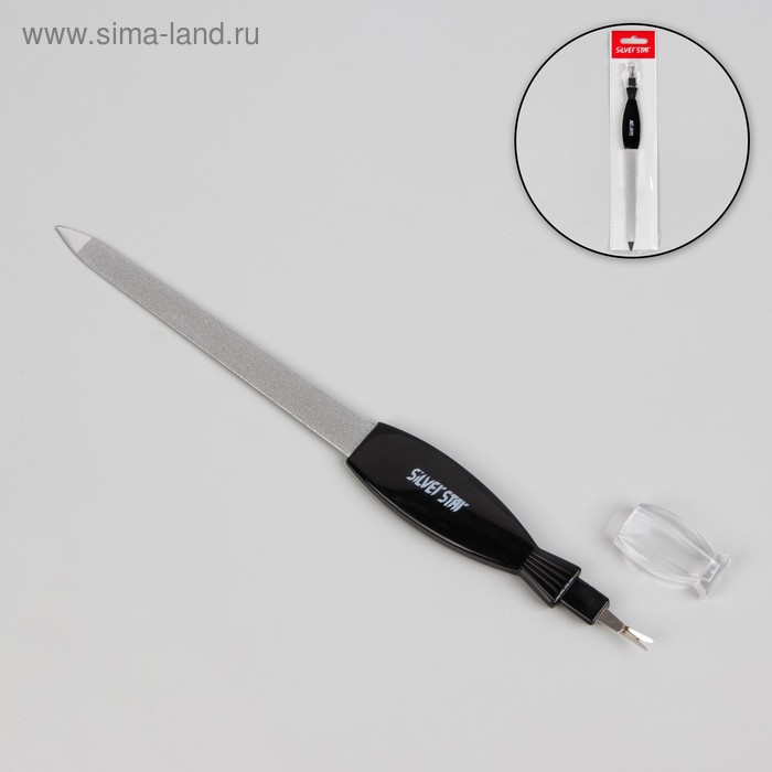 Пилка-триммер металлическая для ногтей, 19,5 см, цвет чёрный, АТ-275
Пилка-триммер металлическая для ногтей, 19,5 см, цвет чёрный, АТ-275