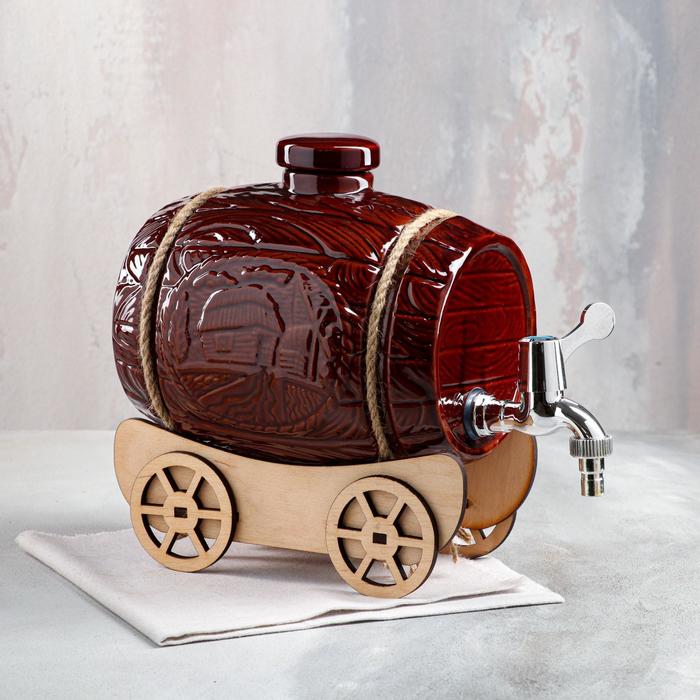 Бочка для пива на телеге, глазурь, 4 л
Бочка для пива на телеге, глазурь, 4 л