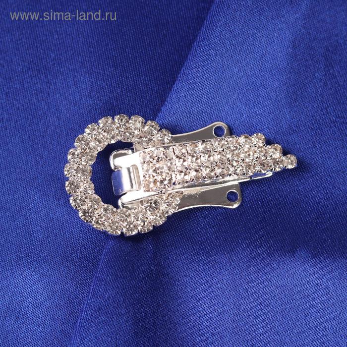 Декоративная застёжка, 2 × 4 см, цвет серебряный
Декоративная застёжка, 2 × 4 см, цвет серебряный